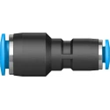 Festo QS Series Stainless Steel Pneumatic Reducer Nipple Push-in Fitting, 8 mm to 4 mm, 14 Bar, QS-8-4