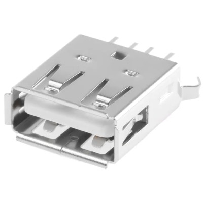 Wurth Elektronik Straight Through Hole Female USB Type A USB Connector, USB 2.0, 1 Port, 1.5A, 30V 614004135023