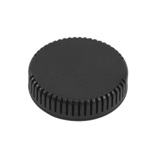 Hammond Plastic General Purpose Enclosure, IP30, Snap Fit, 80x80x20 mm, Black Lid 1551V13BK