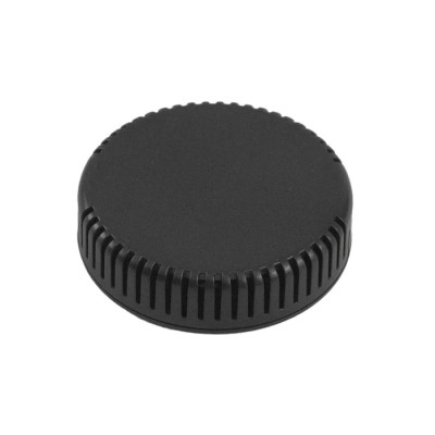 Hammond Plastic General Purpose Enclosure, IP30, Snap Fit, 80x80x20 mm, Black Lid 1551V13BK