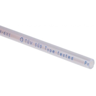Festo Compressed Air Pipe, Polyurethane, Silver, 6mm OD, 4mm ID, 50m, 10 Bar, PUN-6X1-SI