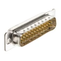Amphenol Communications Solutions 25 Way Straight D-Sub Connector Male, Panel Mount, 2.76 mm Pitch, Steel DB25P064TXLF