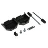 Amphenol Communications Solutions BLF Series Nylon D-Sub Backshell, Straight, 9 Way Strain Relief 86303637BLF