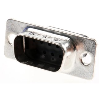 Amphenol Communications Solutions D-Sub Connector, 9 Way, Straight, Cable Mount, Male, 2.74 mm Pitch, Steel 865609PLTXLF