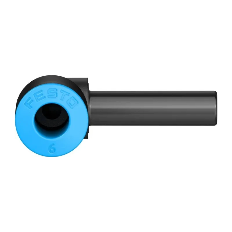 Festo QSL Series Polybutylene Terephthalate Pneumatic Push-In Fitting, 14 Bar, -10°C to 80°C QSL-6H