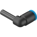 Festo QSL Series Polybutylene Terephthalate Pneumatic Push-In Fitting, 14 Bar, -10°C to 80°C QSL-6H