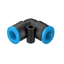 Festo Polybutylene Terephthalate Pneumatic Elbow Tube-to-Tube Adapter QSML-6, QSML Series, 14 bar, -10°C to 80°C