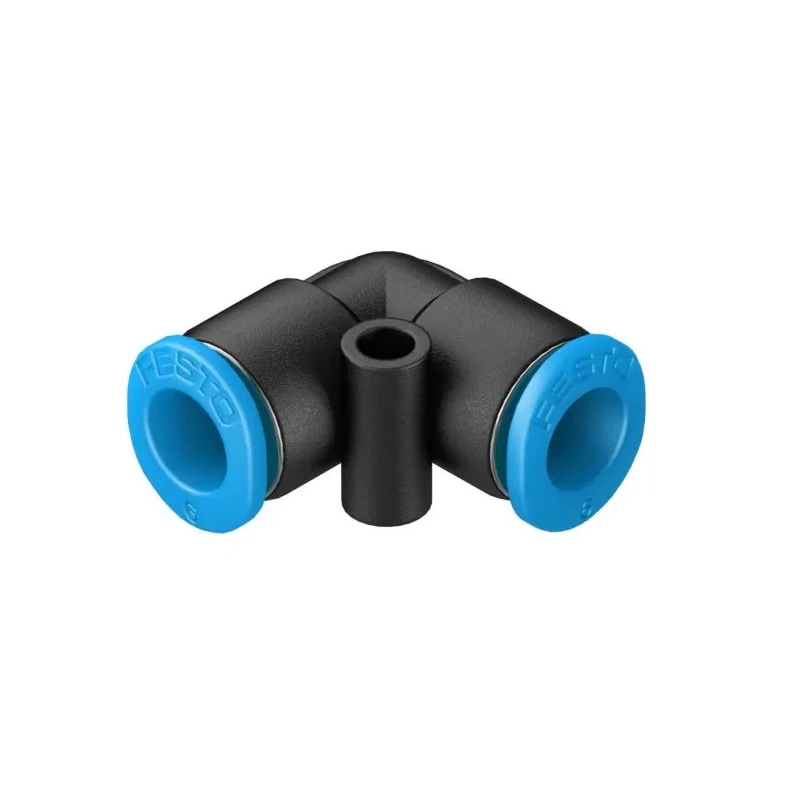 Festo Polybutylene Terephthalate Pneumatic Elbow Tube-to-Tube Adapter QSML-6, QSML Series, 14 bar, -10°C to 80°C
