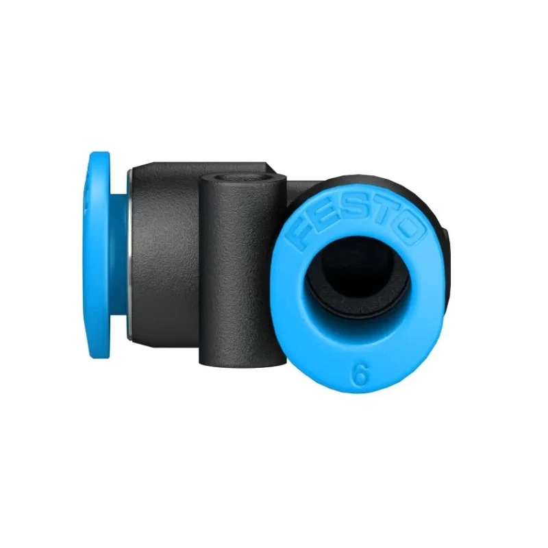 Festo Polybutylene Terephthalate Pneumatic Elbow Tube-to-Tube Adapter QSML-6, QSML Series, 14 bar, -10°C to 80°C