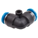 Festo Polybutylene Terephthalate Pneumatic Elbow Tube-to-Tube Adapter QSML-6, QSML Series, 14 bar, -10°C to 80°C