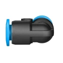 Festo Polybutylene Terephthalate Pneumatic Elbow Tube-to-Tube Adapter QSML-6, QSML Series, 14 bar, -10°C to 80°C
