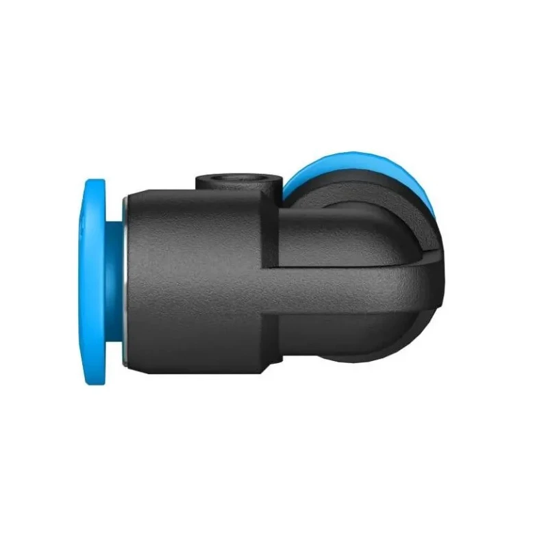 Festo Polybutylene Terephthalate Pneumatic Elbow Tube-to-Tube Adapter QSML-6, QSML Series, 14 bar, -10°C to 80°C