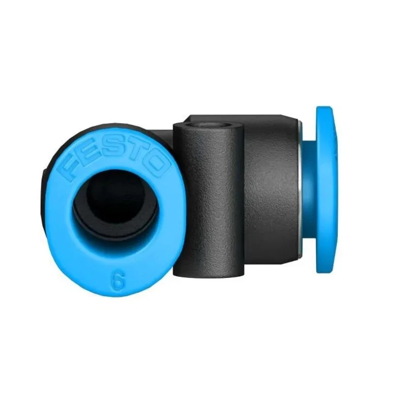 Festo Polybutylene Terephthalate Pneumatic Elbow Tube-to-Tube Adapter QSML-6, QSML Series, 14 bar, -10°C to 80°C