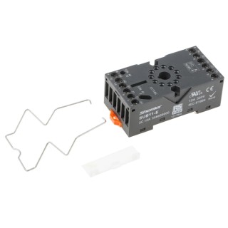 RS PRO 11 Way DIN Rail Relay Socket, 300V, Screw Terminals, 12A, for RS PRO RUB Relays 121-7840