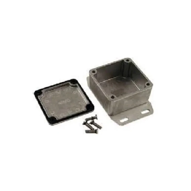 Hammond Flanged 1590 Series Die Cast Aluminium Enclosure IP65 51x51x31mm Natural Lid 1590WLBF