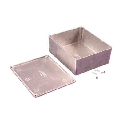 Hammond 1590 Series Clear Natural Lid Die Cast Aluminium Enclosure, IP54, 145x121x56 mm 1590X