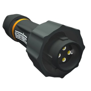 Samtec AccliMate Circular Connector 5 Contacts Plug Female Cable Mount IP68 M12 ACPK-12-03-G-T-M-4