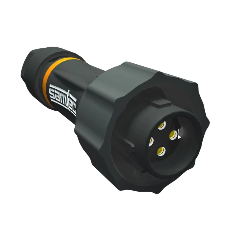 Samtec AccliMate Circular Connector 5 Contacts Plug Female Cable Mount IP68 M12 ACPK-12-03-G-T-M-4