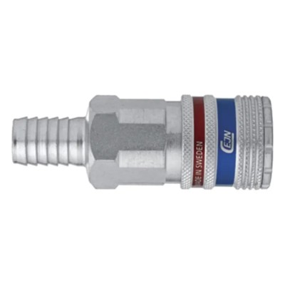 CEJN Brass and Stainless Steel Pneumatic Quick Connect Coupling, Hose Barb Male, 10mm, 310 eSafe, 16 bar, C103102004