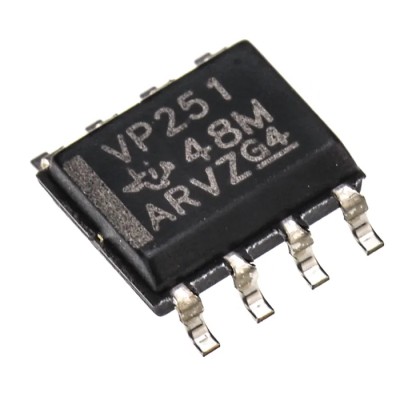 Texas Instruments CAN Transceiver SN65HVD251D, 1 Mbps, 8-Pin SOIC, ISO 11898, ESD Protected