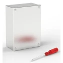 RS PRO Satin 304 Stainless Steel Adaptable Enclosure Box, 160mm x 220mm x 85mm, IP66 & IP69K, Rubber Gasket, 121-9697