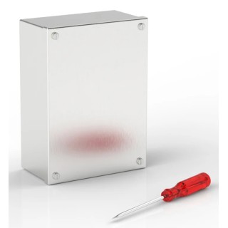 RS PRO Satin 304 Stainless Steel Adaptable Enclosure Box, 160mm x 220mm x 85mm, IP66 & IP69K, Rubber Gasket, 121-9697