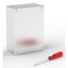 RS PRO Satin 304 Stainless Steel Adaptable Enclosure Box, 160mm x 220mm x 85mm, IP66 & IP69K, Rubber Gasket, 121-9697