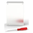 RS PRO Satin 304 Stainless Steel Adaptable Enclosure Box, 160mm x 220mm x 85mm, IP66 & IP69K, Rubber Gasket, 121-9697