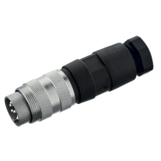 Amphenol Industrial 6 Pole Straight M16 DIN Connector, 5A, 300V, IP40, Screw Coupling, Cable Mount, T3400002