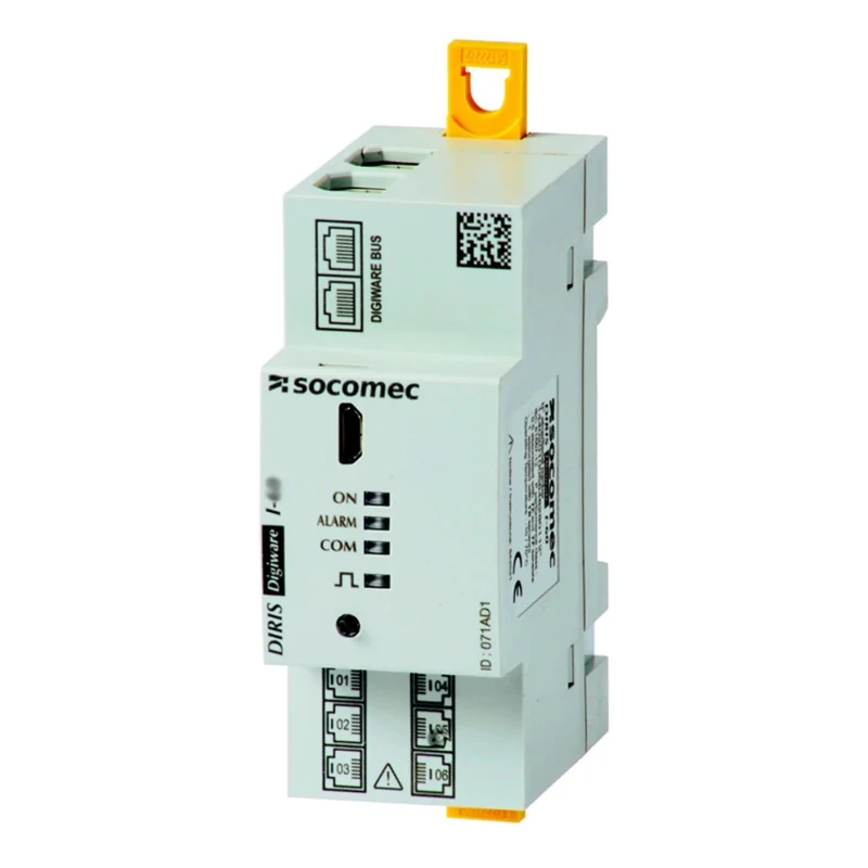 Socomec Electronic Digital Energy Meter, 3 Phase, DIRIS Digiware I-61 Series, Digital Display, Model 48290113