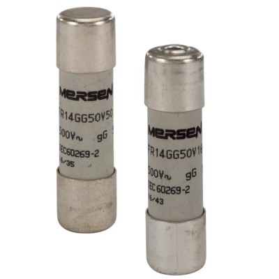 Mersen 6A GG Ceramic Cartridge Fuse 14 x 51 mm, 690V AC, Super Fast Acting H222210 / FR14GG69V6