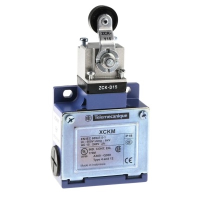 Telemecanique Sensors Roller Lever Limit Switch, 1 NO/1 NC, IP66, Zamak Housing, 240V AC 3A 