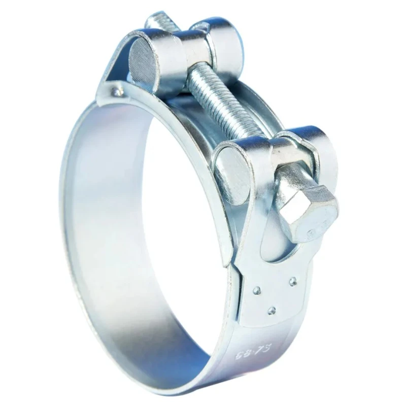Jubilee Mild Steel Bolt Drive Hose Clip 67 mm Max ID, Bolt Head, Zinc Plated JSC067MS