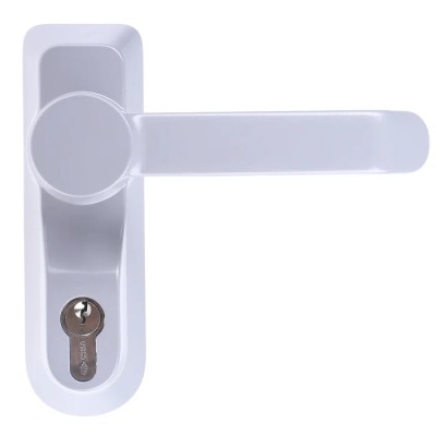 Briton Emergency Door Opener 1 Point Compatible, Double Doors, Metal/Wood, Steel Lever, 1413.LE.SE