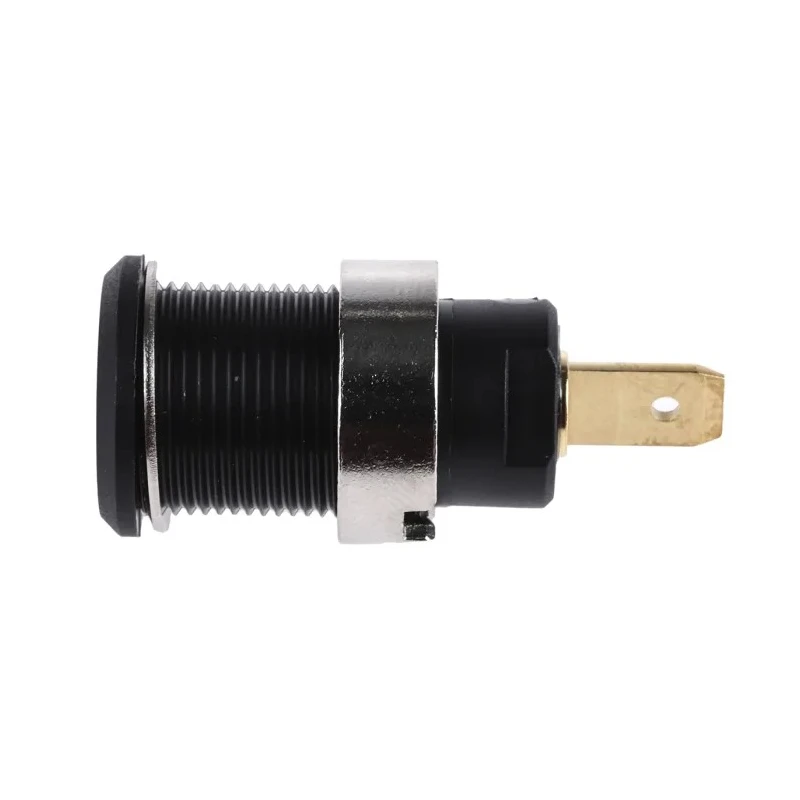 Staubli Black Female Banana Socket 4 mm 1000V 24A Tab Termination Gold Plated 23.3000-21