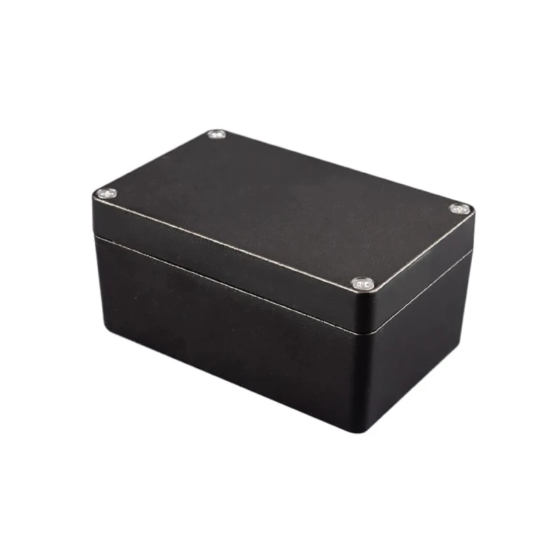 Hammond 1550Z Series Aluminium Instrument Enclosure Black, Unpainted, IP66, IK08, 25.1 x 98.3 x 64.5 mm 1550Z103BK