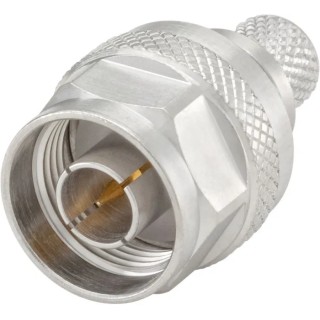 Rosenberger N Series Coaxial Connector Cable Male, 50 Ω, Straight Body, Crimp, RG214, 11 GHz 53S101-117N5