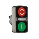 Schneider Electric Harmony XB4 Series Green, Red Momentary Push Button Head, 22 mm Cutout, Round Style ZB4BW7A3741