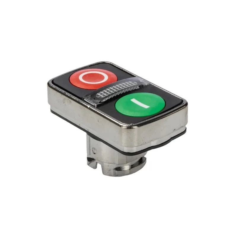 Schneider Electric Harmony XB4 Series Green, Red Momentary Push Button Head, 22 mm Cutout, Round Style ZB4BW7A3741