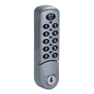 Euro-Locks a Lowe & Fletcher group Company Zinc Electronic Powder Coated Silver Code Lock 3780827