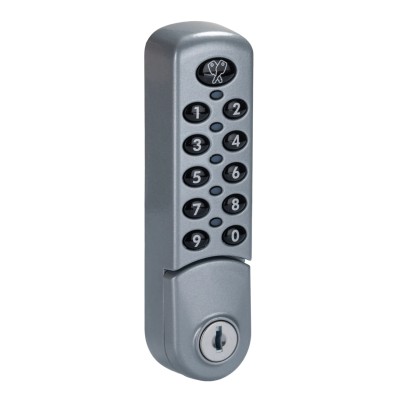 Euro-Locks a Lowe & Fletcher group Company Zinc Electronic Powder Coated Silver Code Lock 3780827