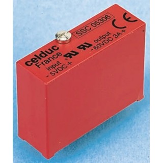 Celduc SE-SS Series Solid State Relay PCB Mount 3A 60V DC Load, 40V DC Control SSC24306