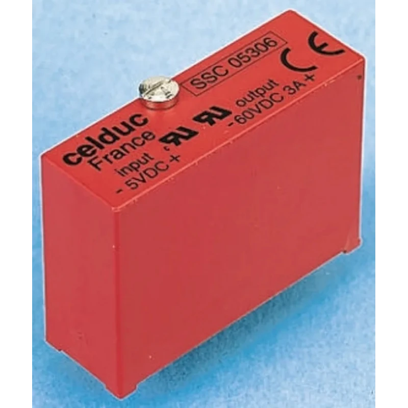 Celduc SE-SS Series Solid State Relay PCB Mount 3A 60V DC Load, 40V DC Control SSC24306