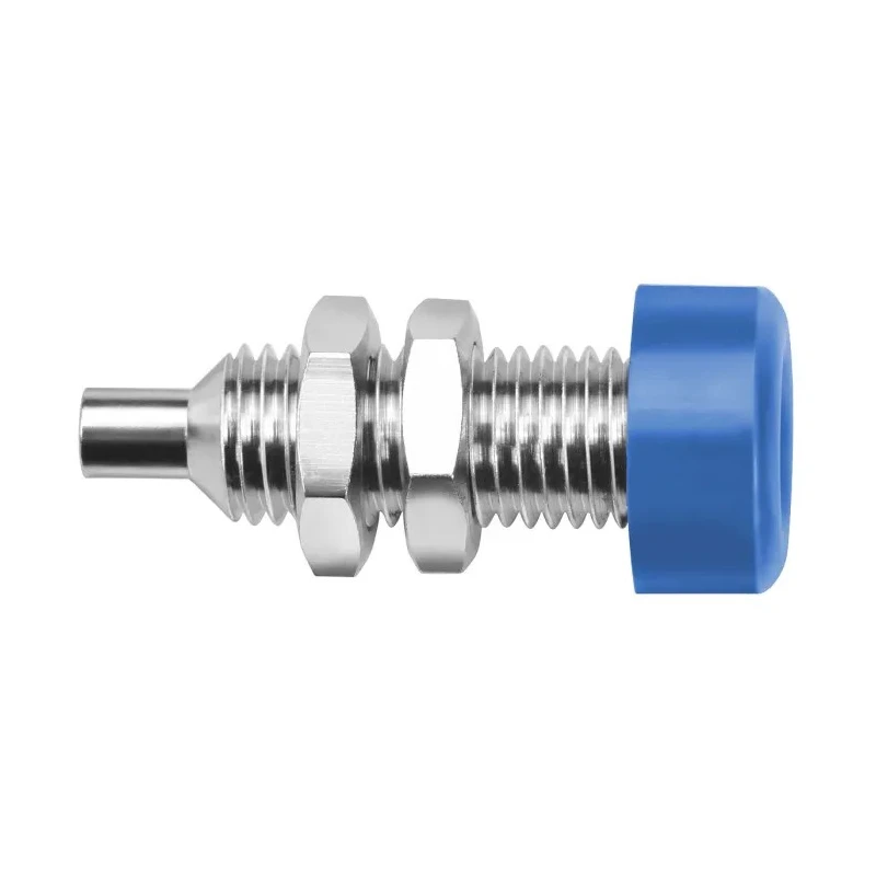 Schutzinger Blue Female Banana Socket, 4 mm Plug-In, 33 V AC, 70 V DC, 32A, Nickel Plated, BU 403 Ni / BL