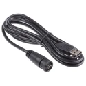 RS PRO Waterproof USB Cable Male Mini USB Type B to Male USB Type A, USB 2.0, Black, 2m 122-3019