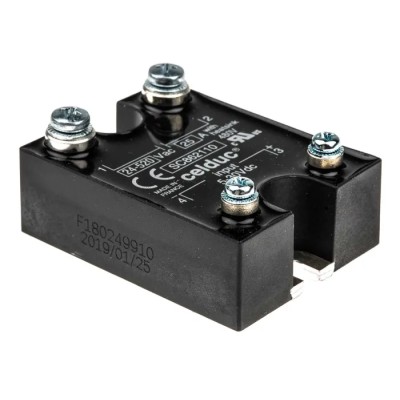 Celduc Solid State Relay Panel Mount 25A 400V AC IP20 Zero Cross SC862110