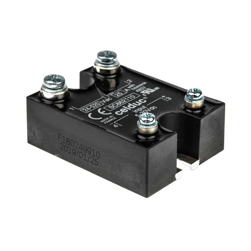 Celduc Solid State Relay Panel Mount 25A 400V AC IP20 Zero Cross SC862110