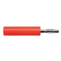 Schutzinger Red Test Connector Adapter, 2 mm to 4 mm, 10A, Nickel Plated, A 20-40 S Ni / RT