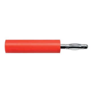 Schutzinger Red Test Connector Adapter, 2 mm to 4 mm, 10A, Nickel Plated, A 20-40 S Ni / RT