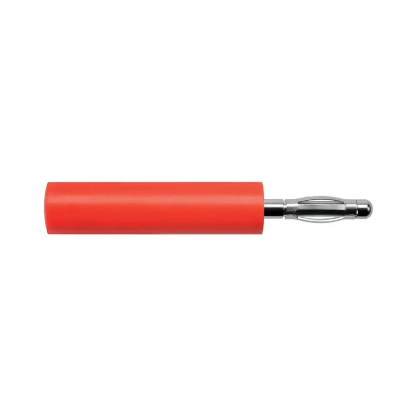 Schutzinger Red Test Connector Adapter, 2 mm to 4 mm, 10A, Nickel Plated, A 20-40 S Ni / RT